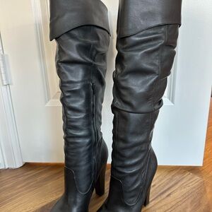 Jessica Simpson Black Over-the-Knee Heeled Boots